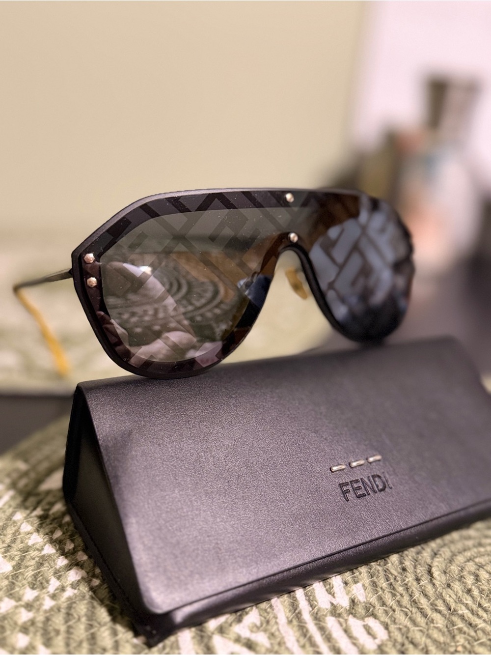 FENDI Rubber Zucca Fabulous Sunglasses